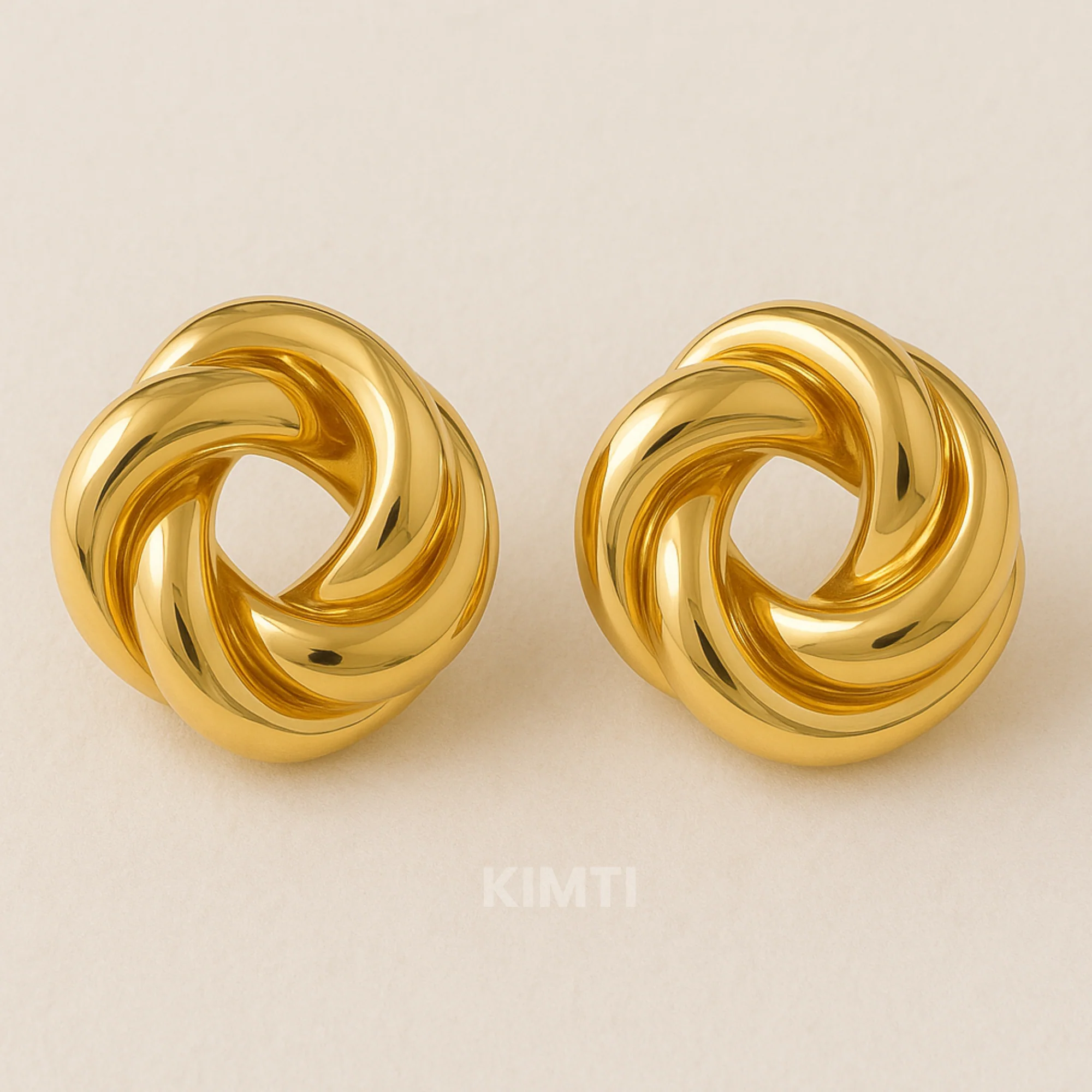 Spiral Statement Earrings - Image 3
