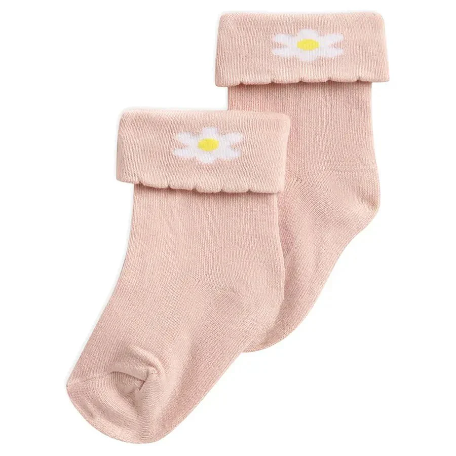 Spring Rib Baby Girl Mid Calf Socks Set Of 3 - Image 4