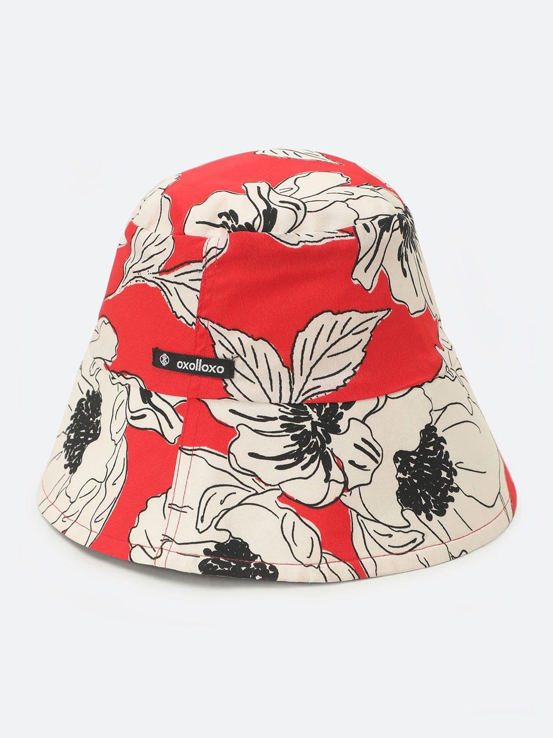 Spring Shine Floral Printed Reversible Floral Women Hat Now - Image 2