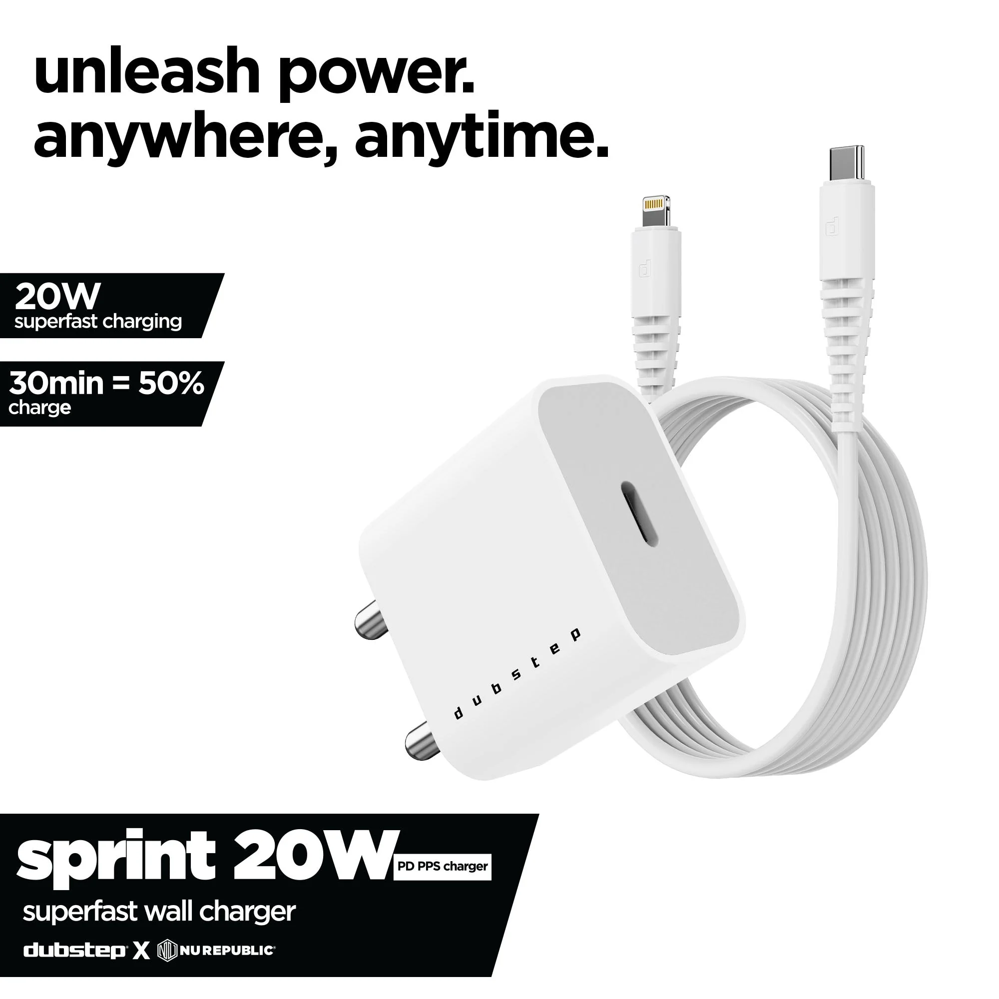 Sprint 20w PD Charger With Cable - Image 2