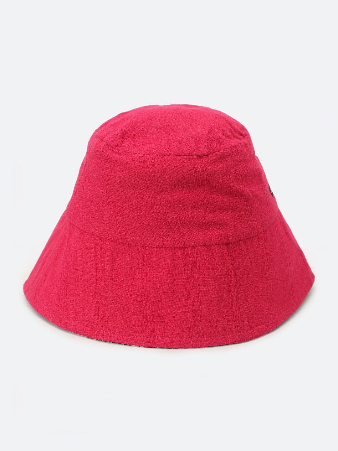 Spruce Modern Reversible Pink Women Bucket Hat For Style - Image 4