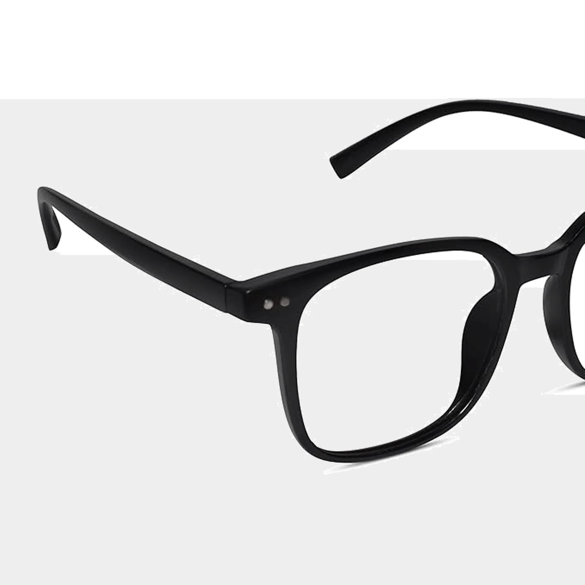 Square Black Eyeglasses for Men - Image 3