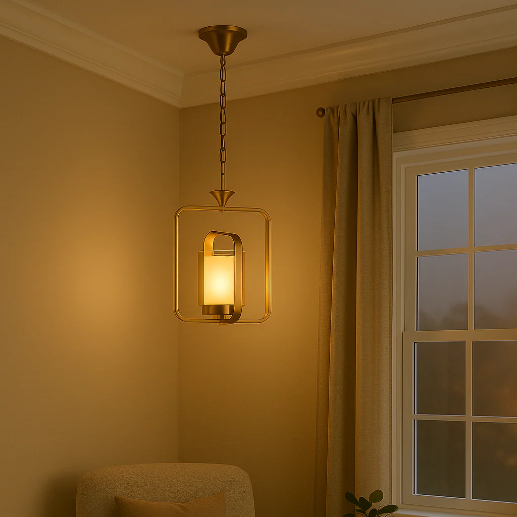 Square Metal Pendant Light