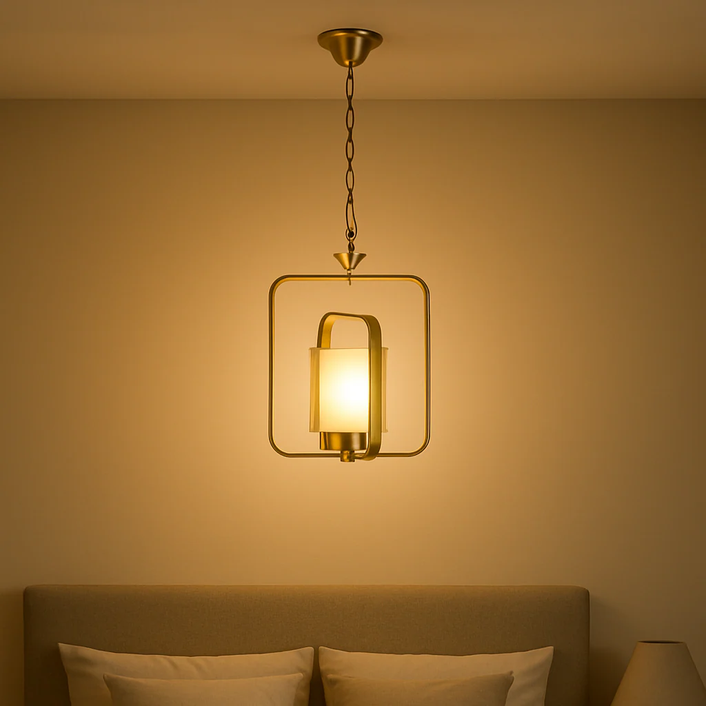 Square Metal Pendant Light - Image 2