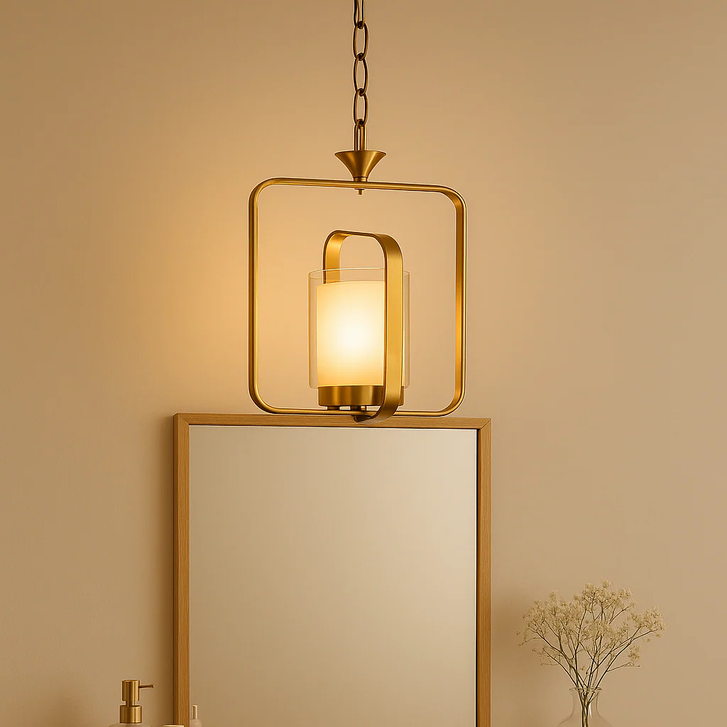 Square Metal Pendant Light - Image 5