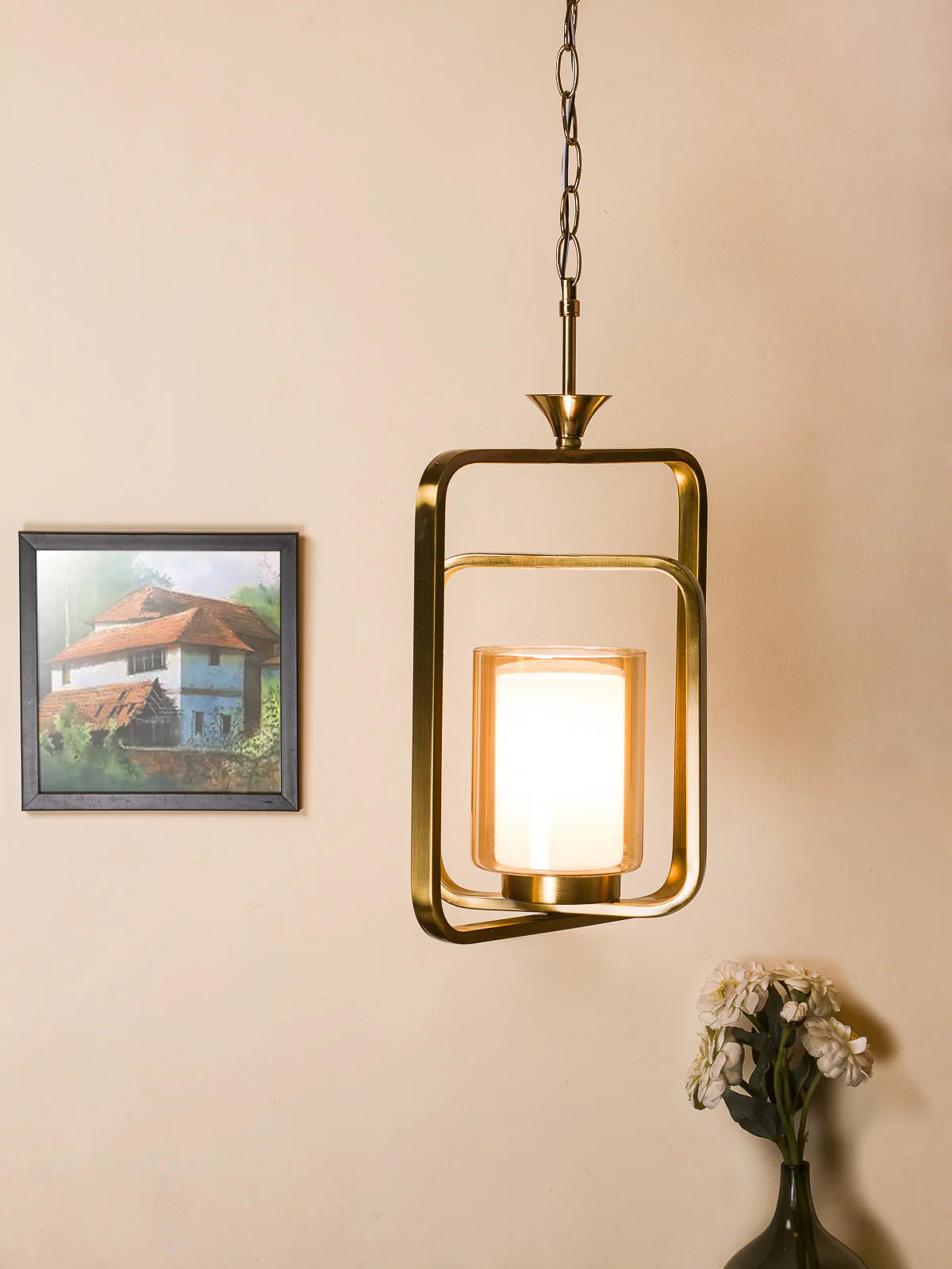 Square Metal Pendant Light - Image 9