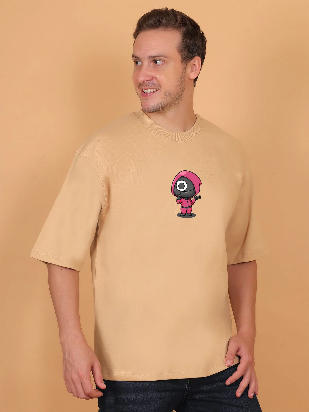 Squid Game Beige Oversize T-Shirt