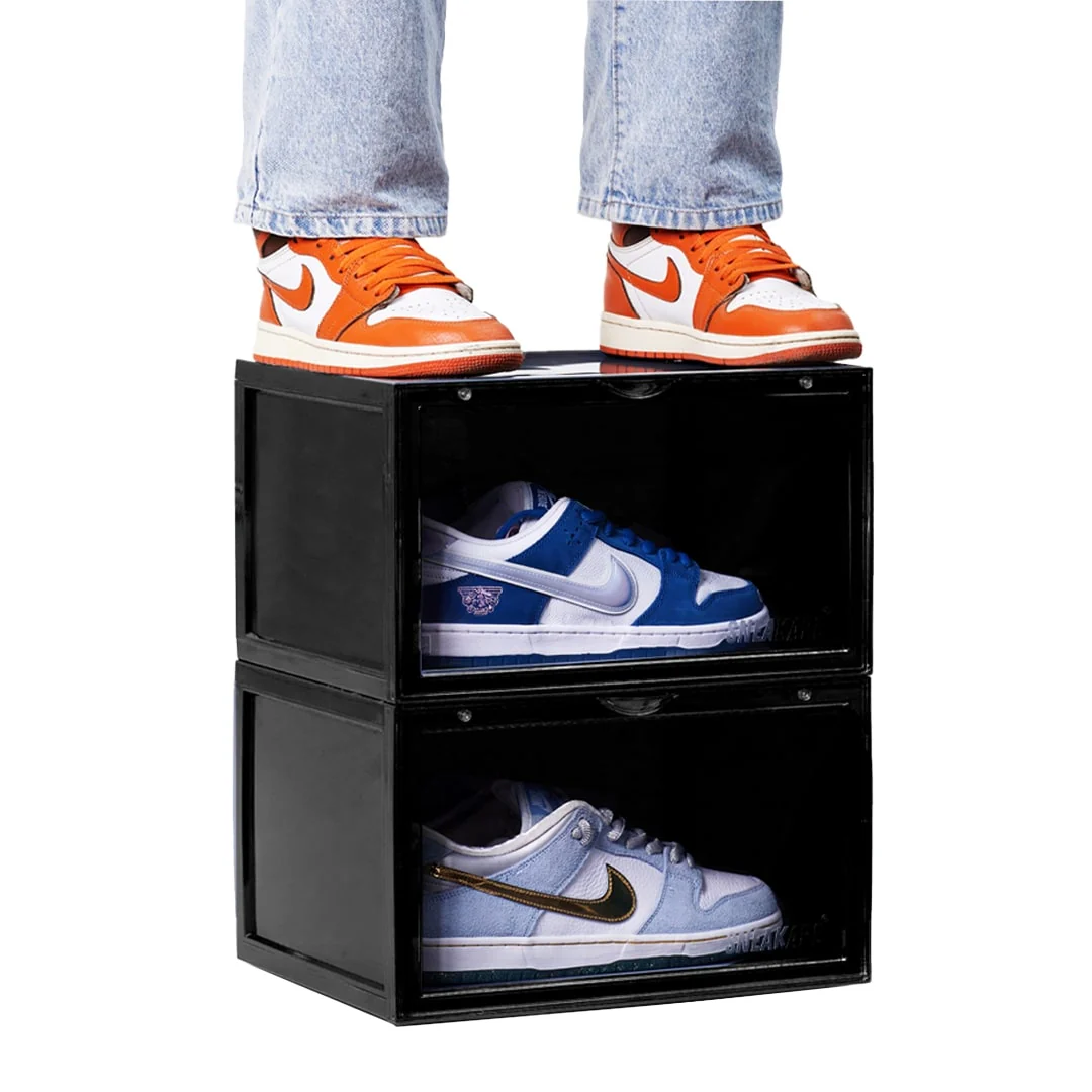 Stack'Em Sneaker Crates | Black (Side Drop) - Image 200