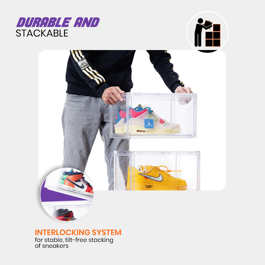 Stack'Em Sneaker Crates | Clear (Side Drop) - Image 8