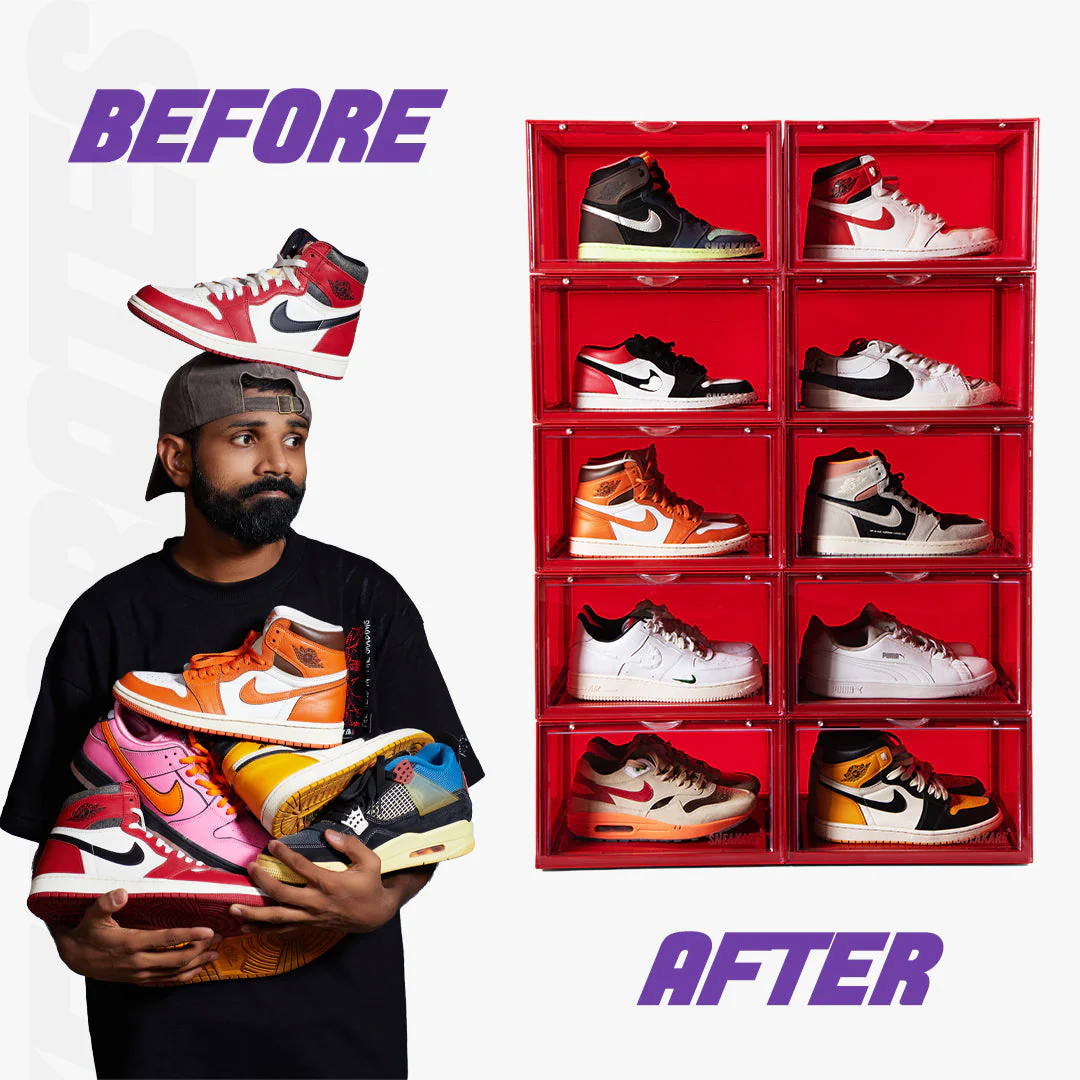 Stack'Em Sneaker Crates | Red (Side Drop) - Image 2