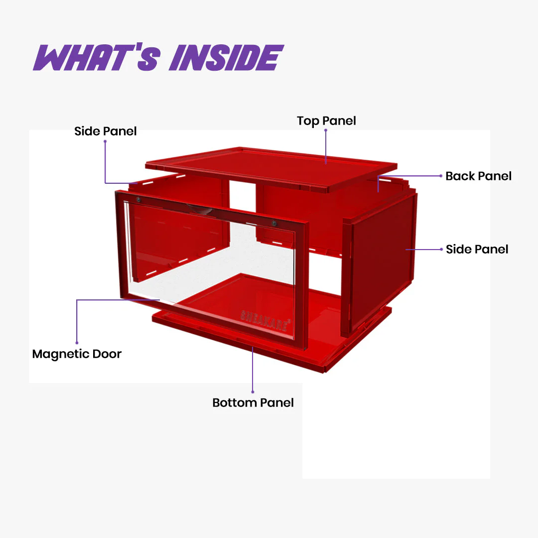 Stack'Em Sneaker Crates | Red (Side Drop) - Image 3