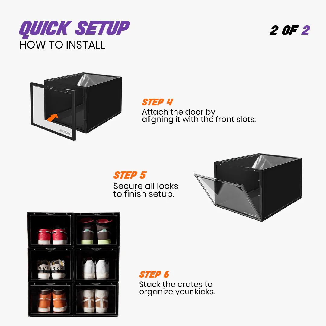 Stack'Em Sneaker Crates | Shoe Crates (Front Drop) - Image 5