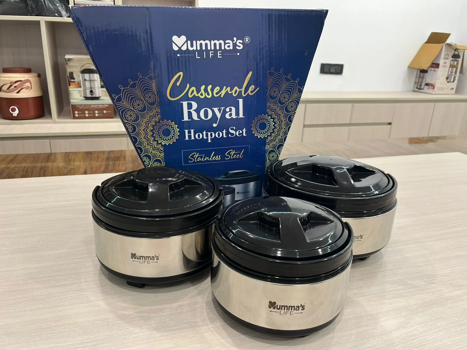 Stainless Steel Casserole Gift Set of 3
