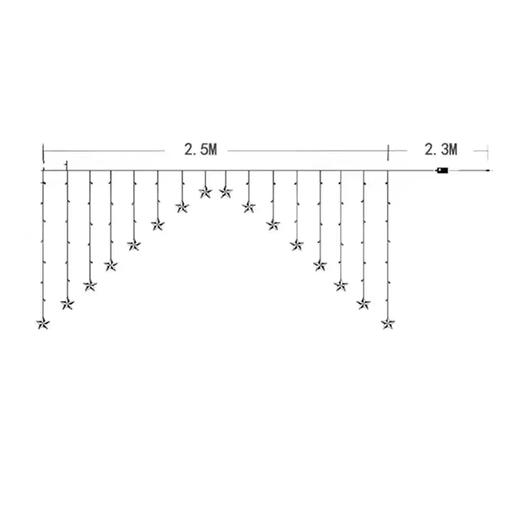 Star Gateway Led Curtain String Light Series 1 pc - Image 4
