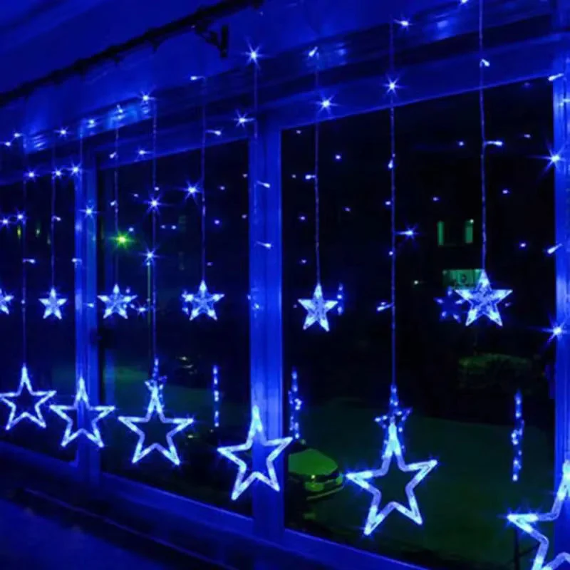 Star LED Curtain String Lights Series Hanging Fairy Lights 1 set - Image 5
