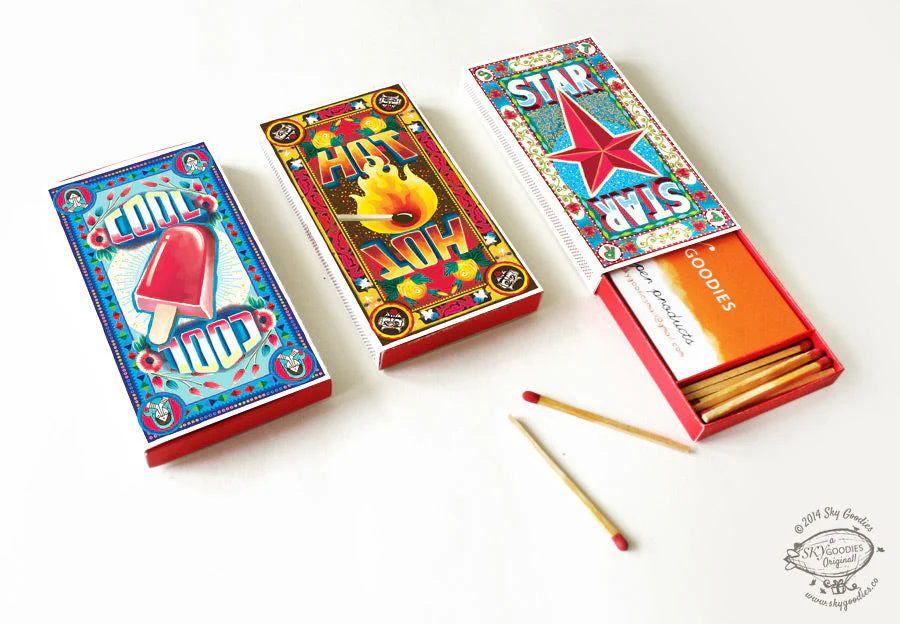 STAR Matchbox Business Card Holder DIY Paper Craft Kit - Image 3