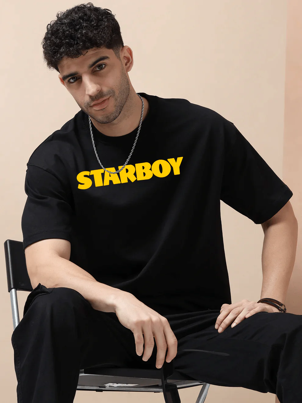 Starboy Black Oversize T-Shirt - Image 4