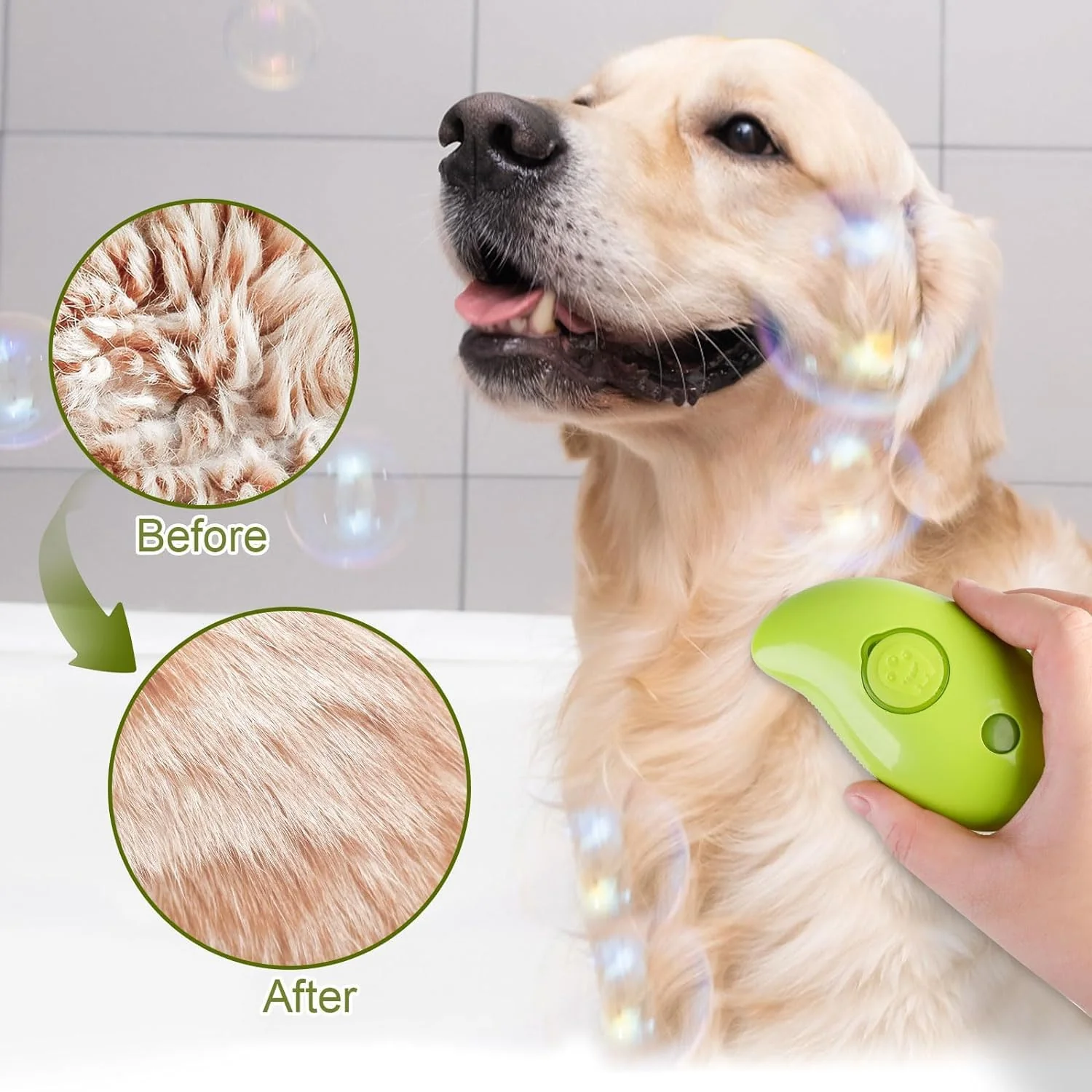 Steamu: 3-in-1 Pet Hairbrush with Steam for Gentle Grooming & Shedding Control in Cats & Dogs - Image 7