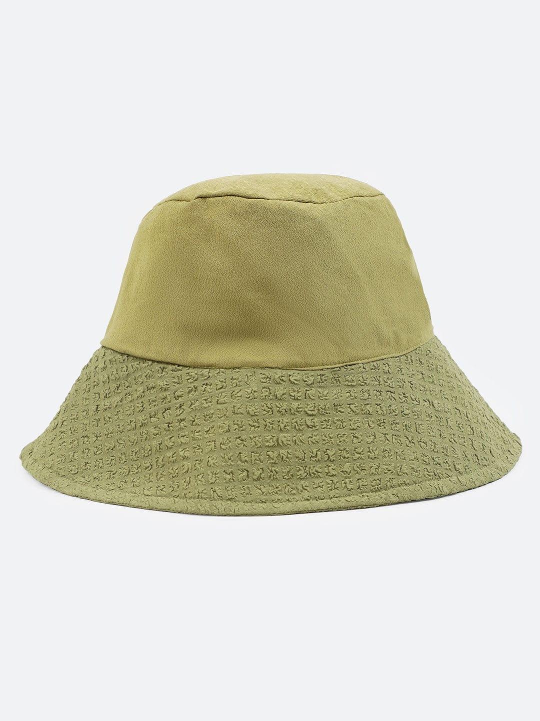 Stellar Khaki Color Women Bucket Hat For Stylish Wear - Image 4
