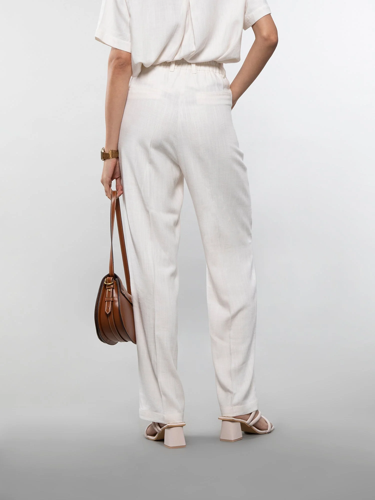 Straight linen pants - Image 19