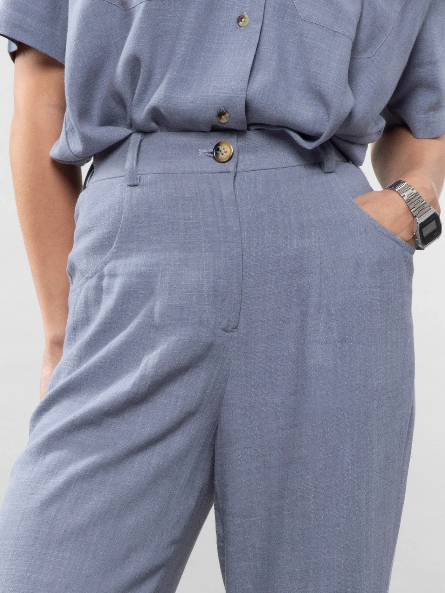 Straight linen pants - Image 10