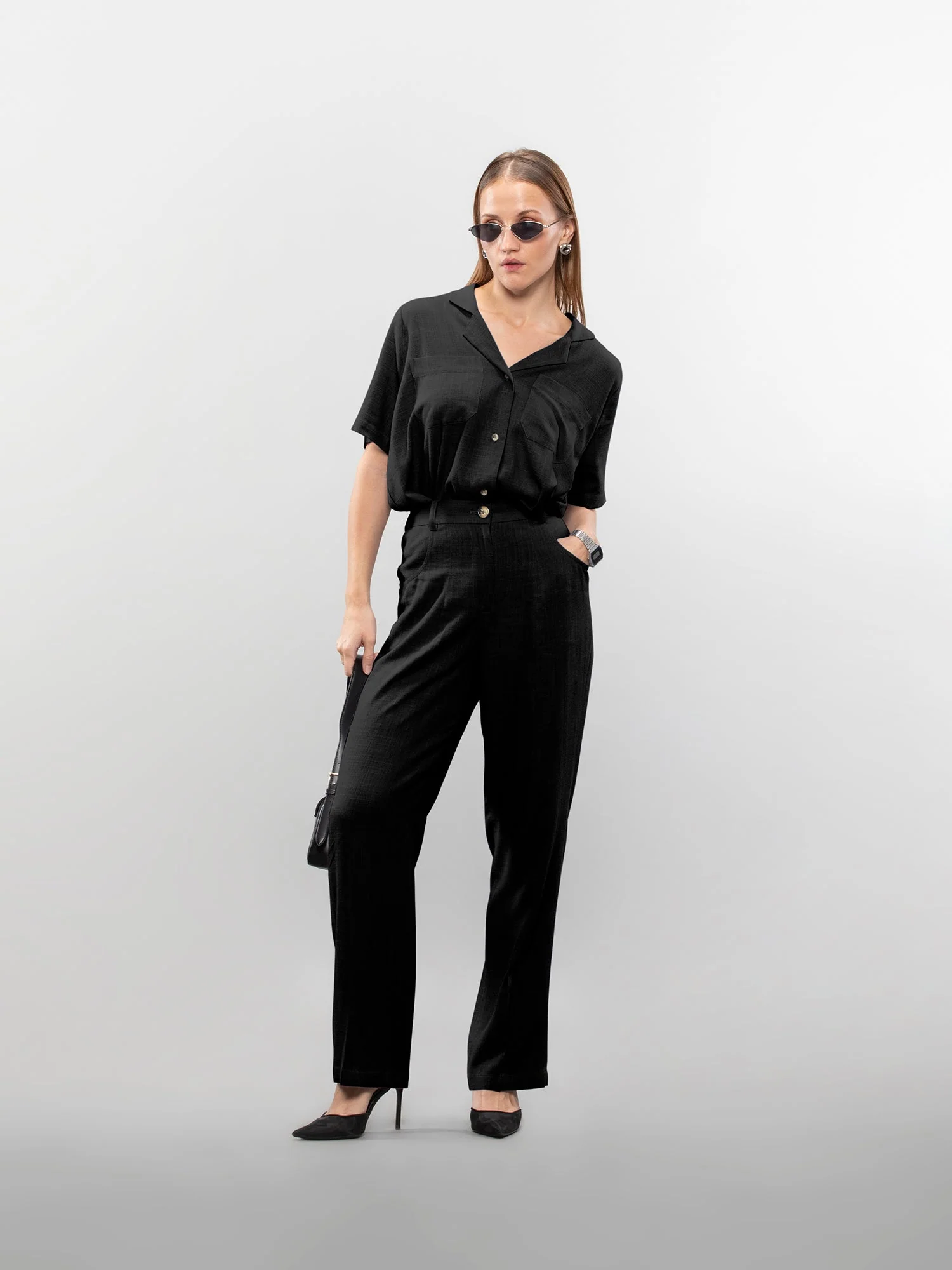 Straight linen pants - Image 32