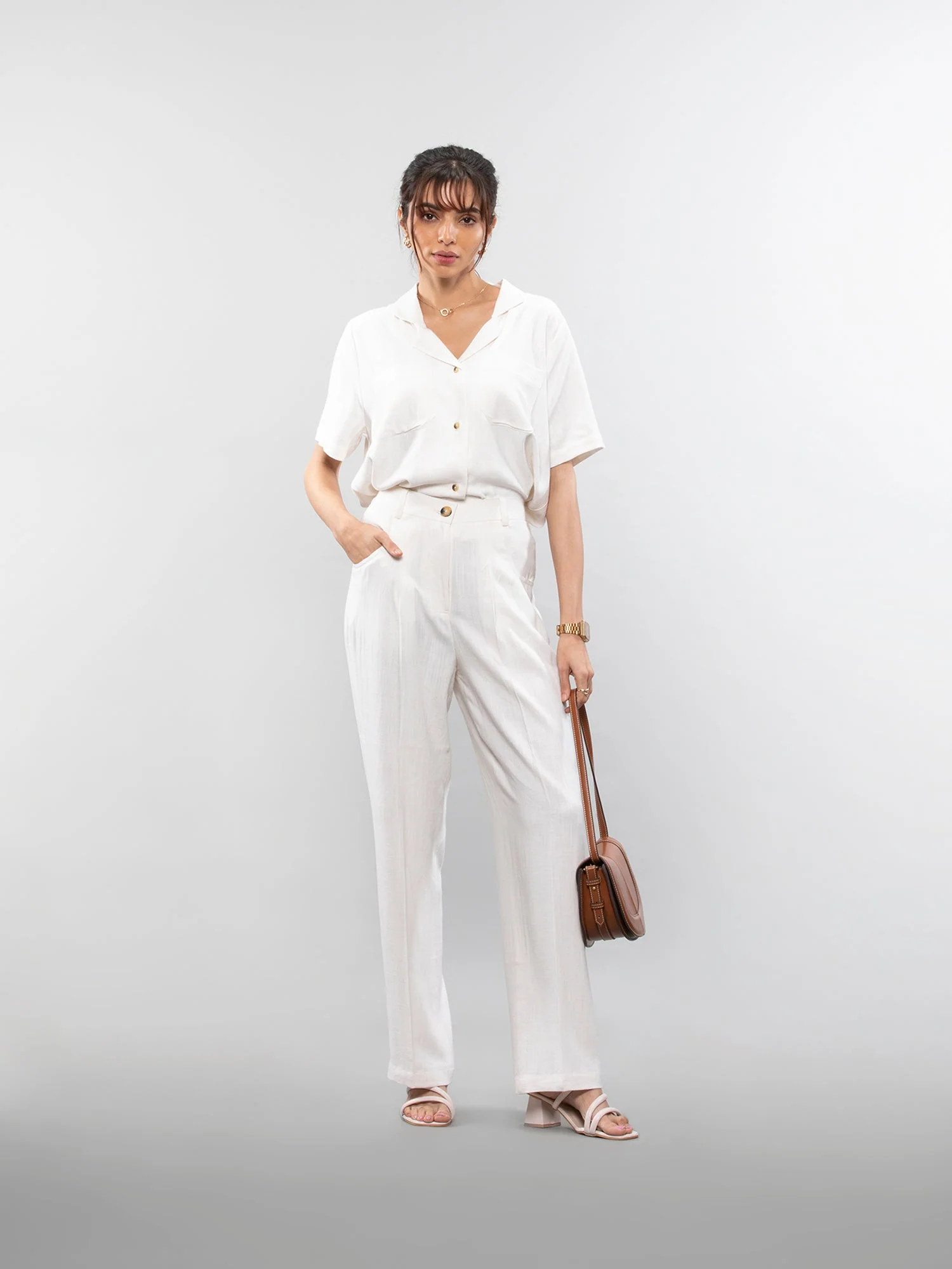 Straight linen pants - Image 37