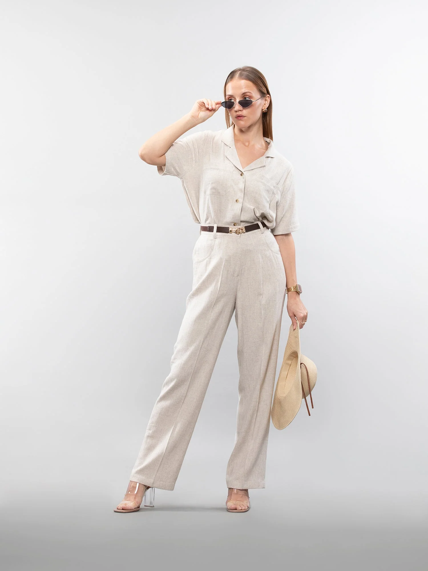 Straight linen pants - Image 5
