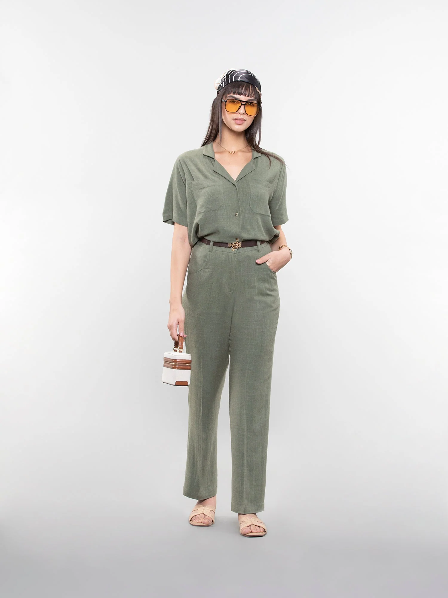 Straight linen pants - Image 11