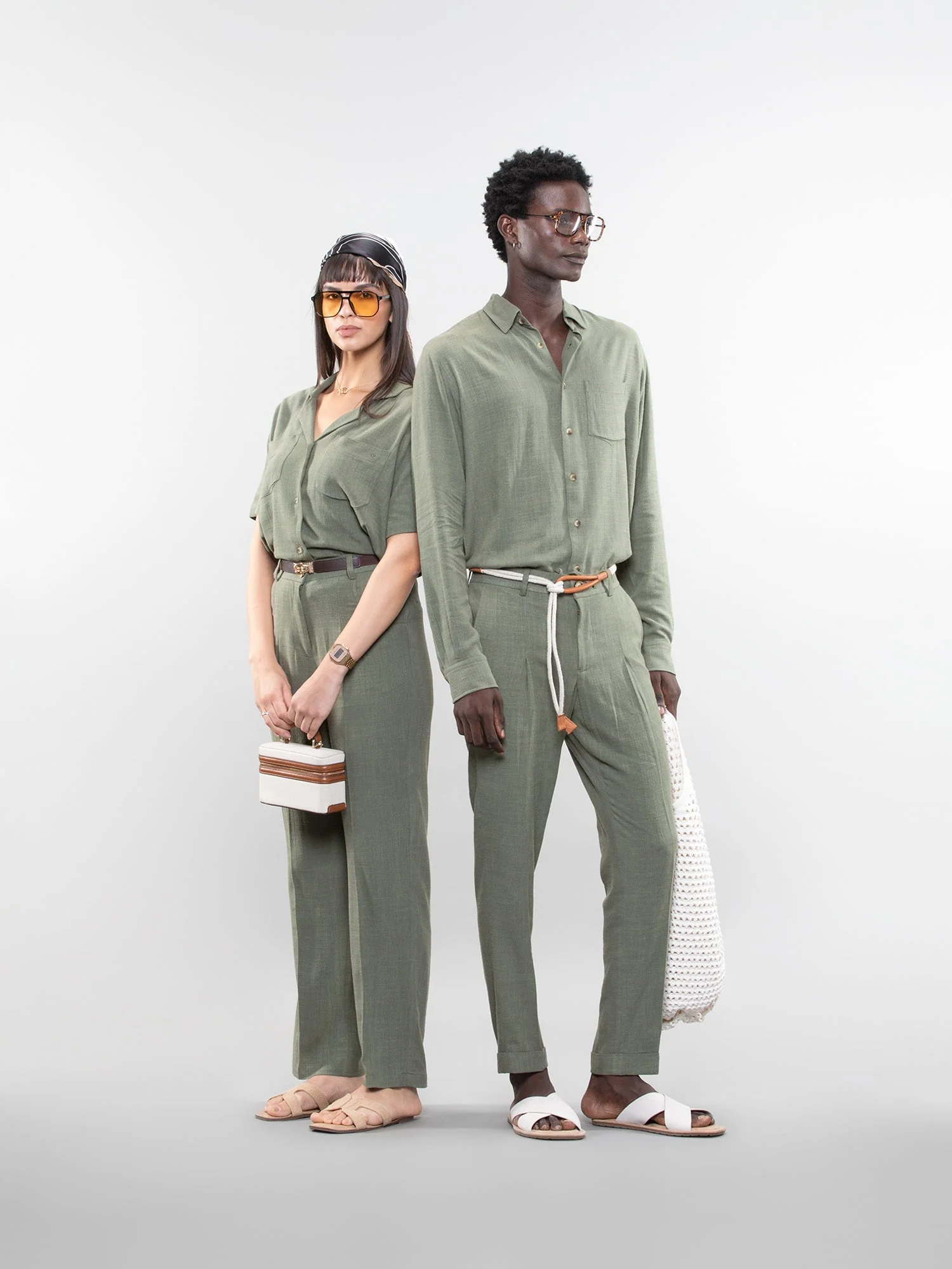 Straight linen pants - Image 12