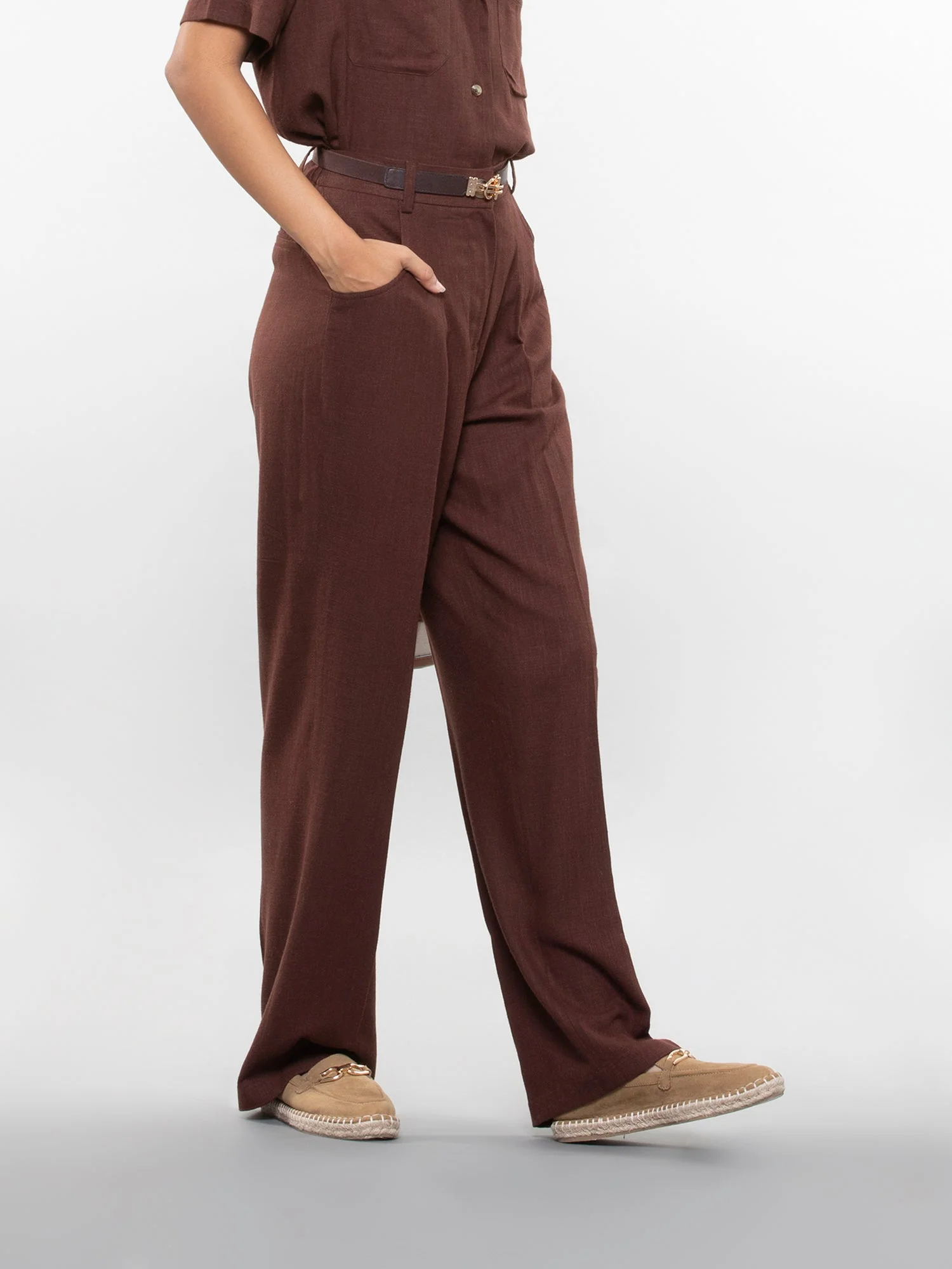 Straight linen pants - Image 14