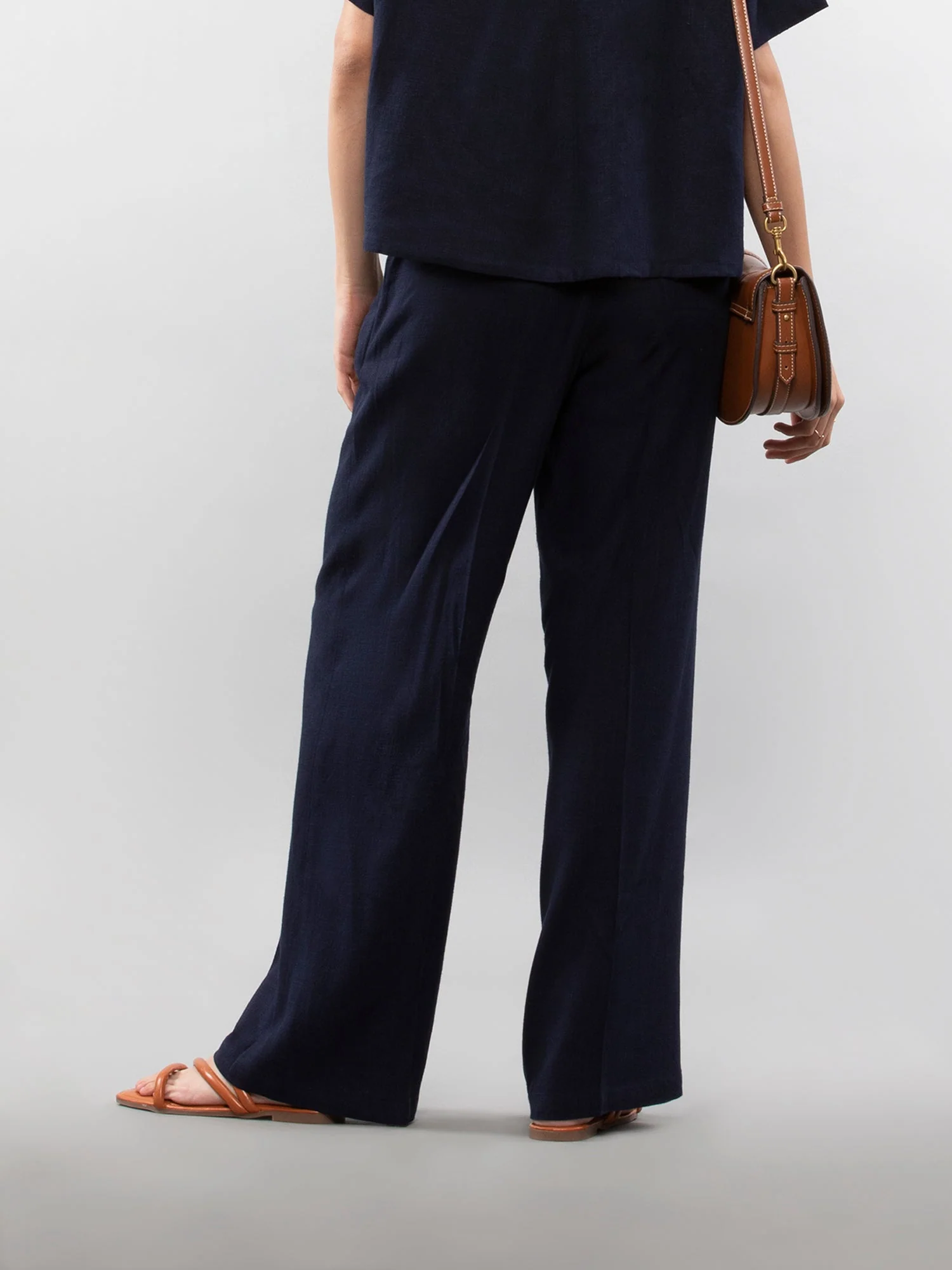 Straight linen pants - Image 21