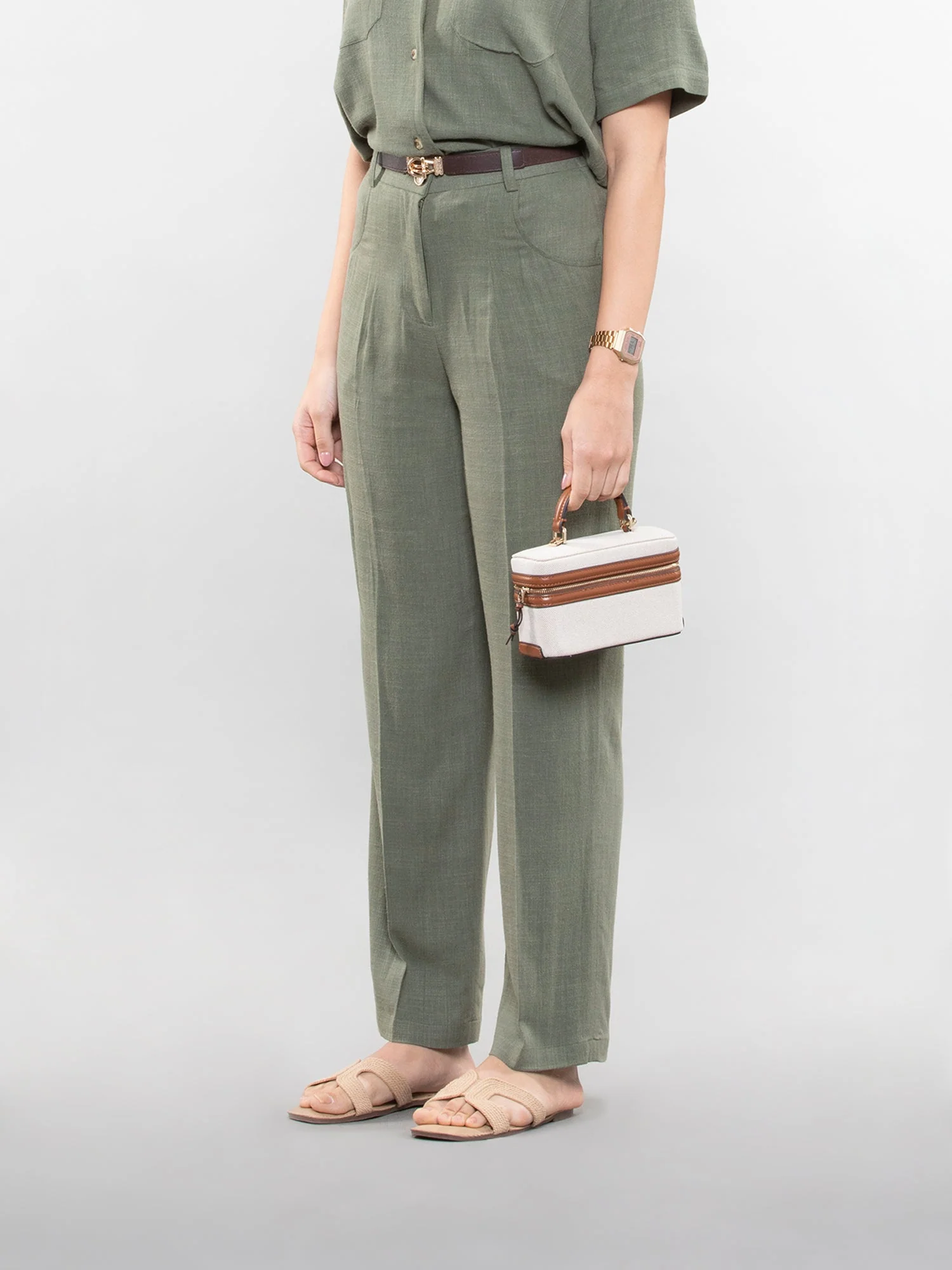 Straight linen pants - Image 8