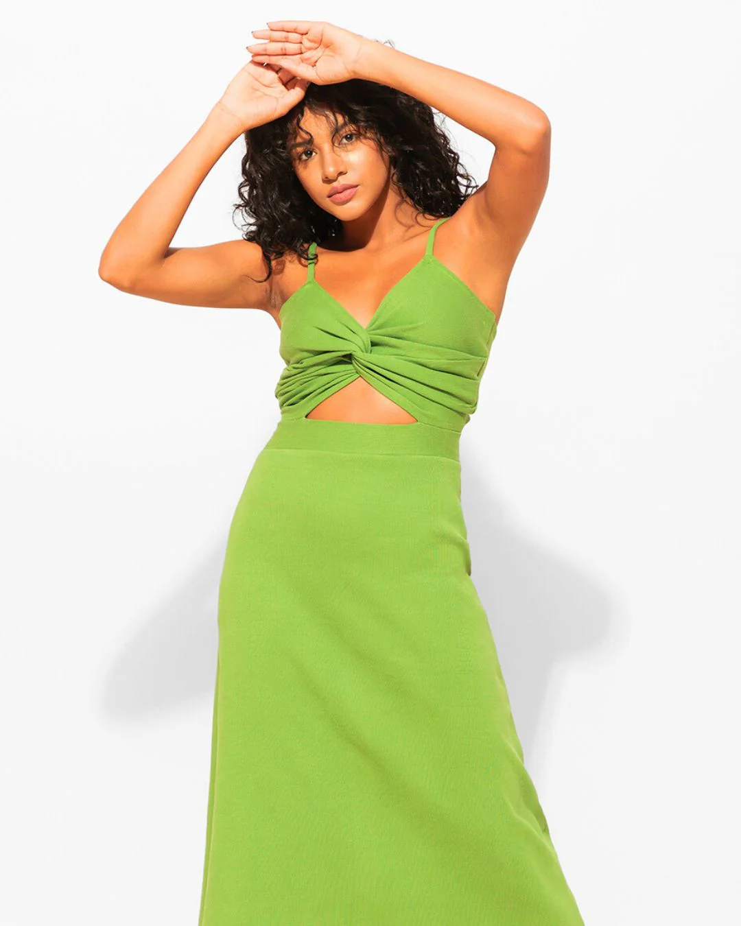 Stretchable Cut-out Bodycon Midi Dress - Image 23