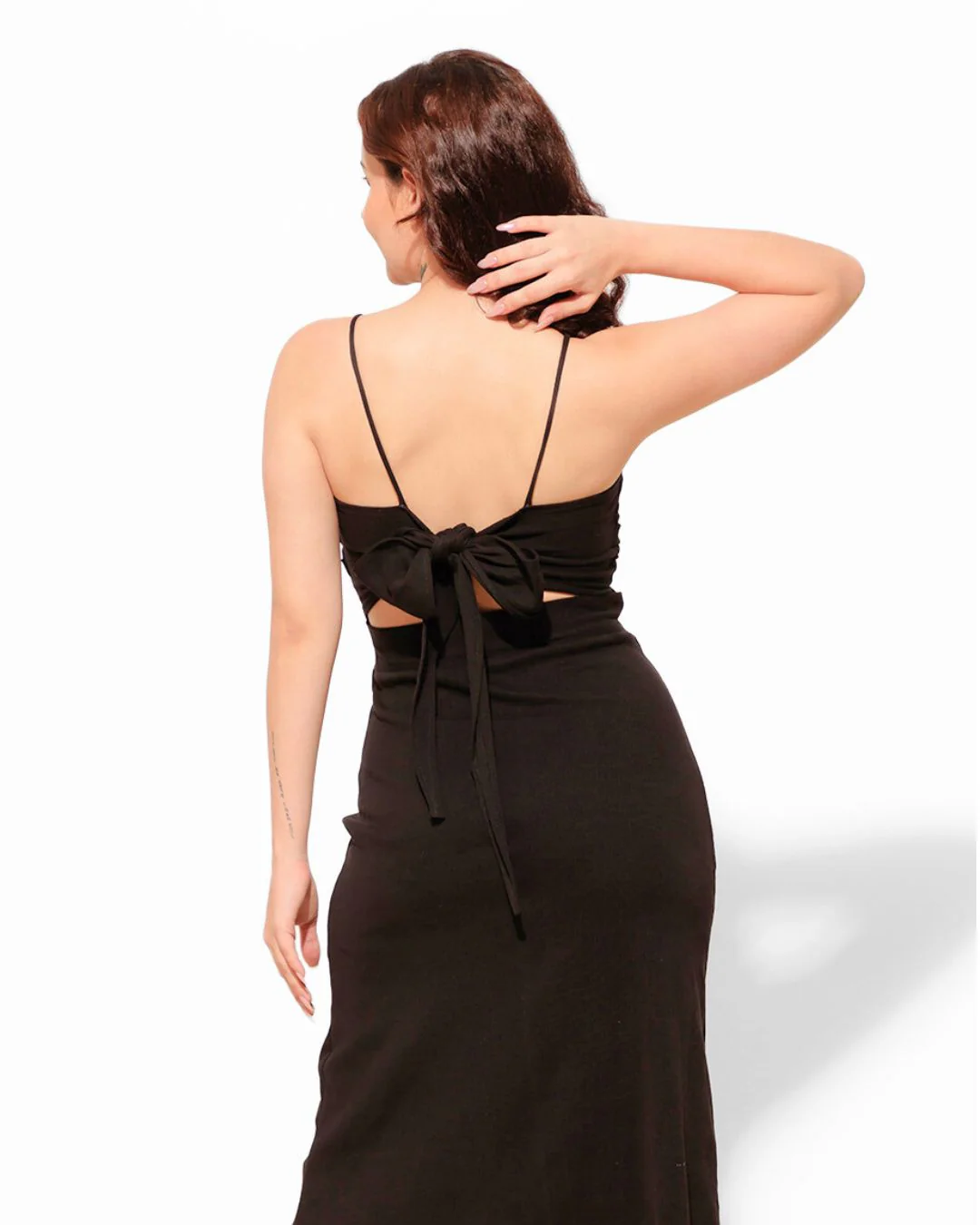 Stretchable Cut-out Bodycon Midi Dress - Image 2