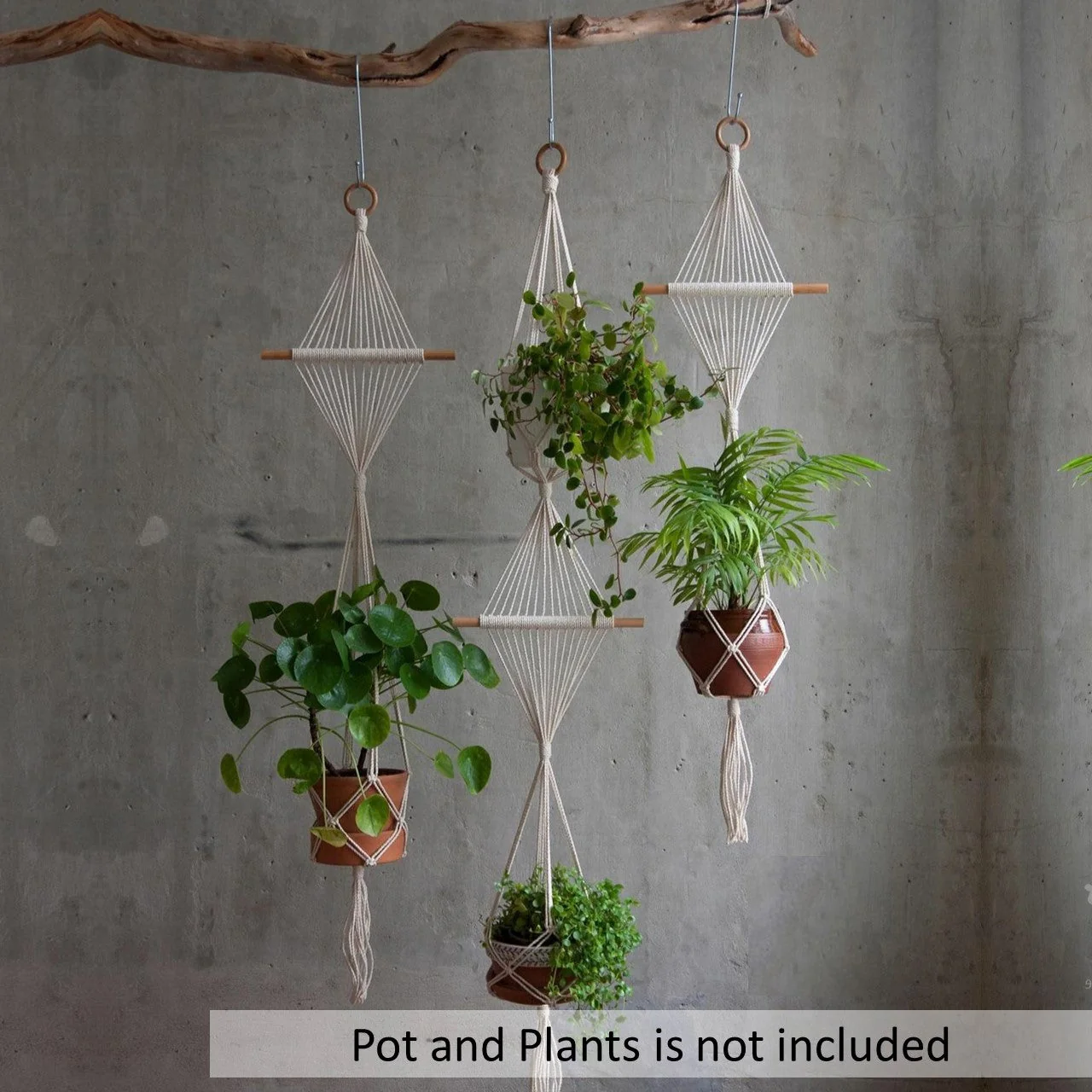 Stylish 2-Tier Macrame Plant Hanger - Image 4