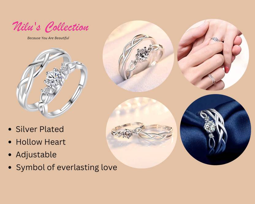Stylish Adjustable Couple Ring| Valentine Gift ,Wedding, Engagement - Image 4