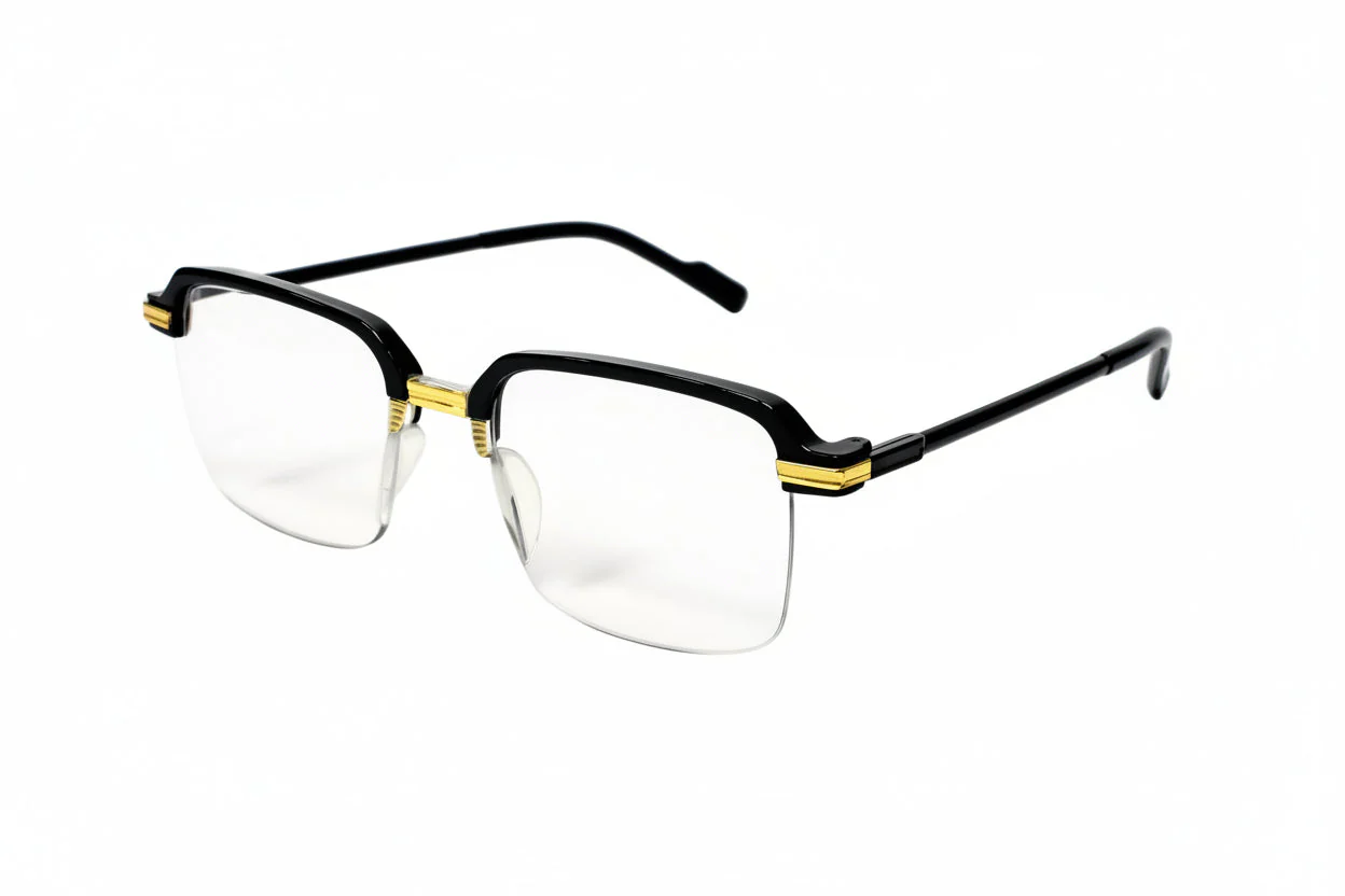 Stylish Black Golden Reading glasses For Men and Women -3GBRG - Image 2