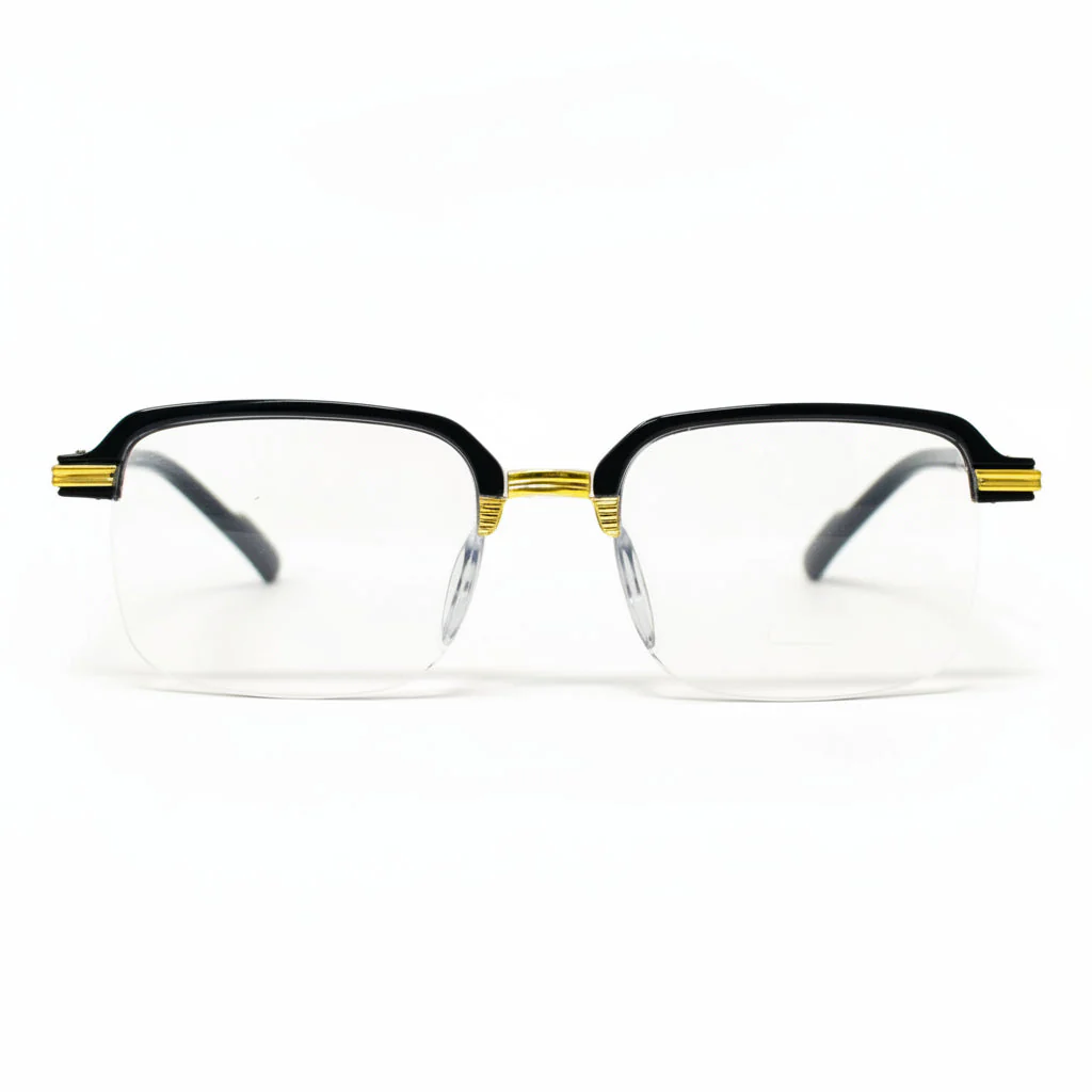 Stylish Black Golden Reading glasses For Men and Women -3GBRG - Image 5