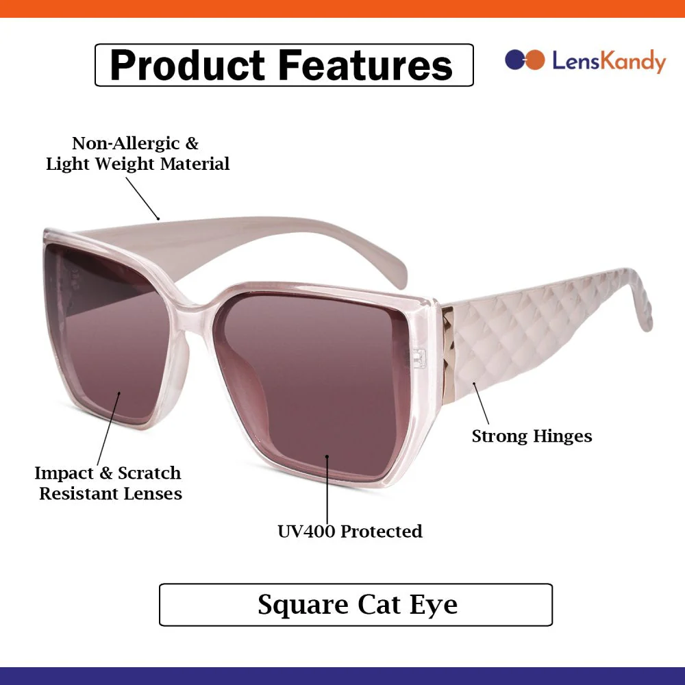 Stylish Designer Pink Cat eye Sunglass For Women - Image 5