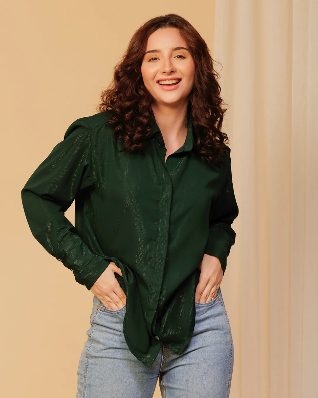 Stylish Shimmer Shirt for Women – Dazzling Glamwear for Evenings & Events - Image 13