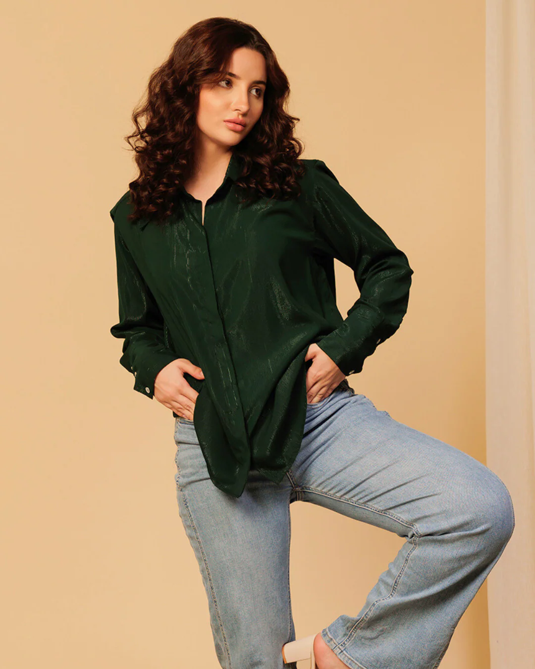 Stylish Shimmer Shirt for Women – Dazzling Glamwear for Evenings & Events - Image 14