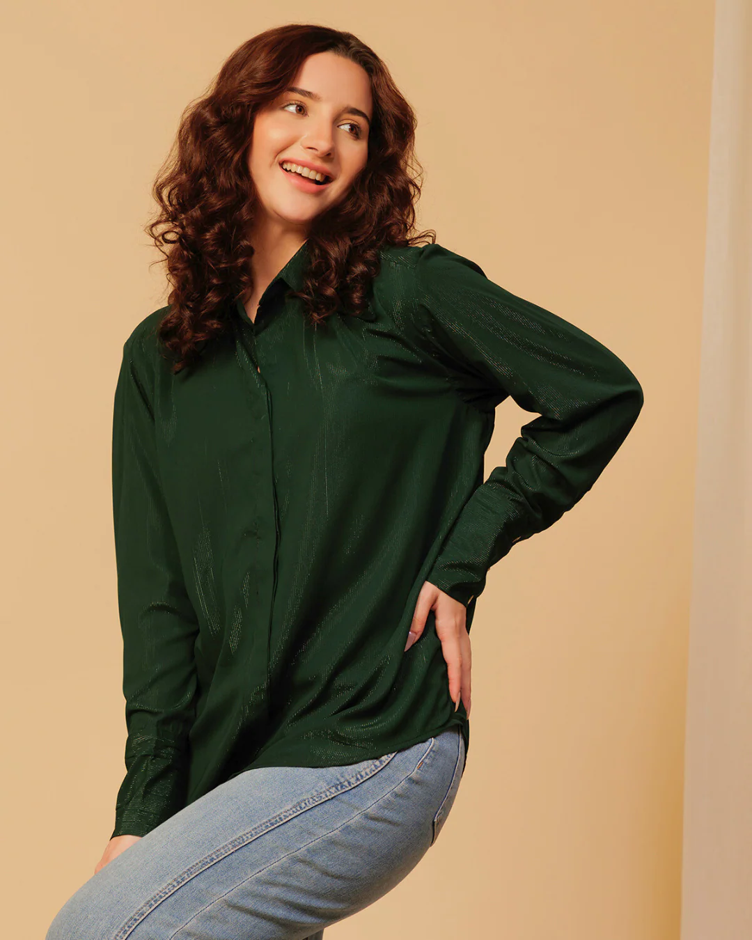 Stylish Shimmer Shirt for Women – Dazzling Glamwear for Evenings & Events - Image 15