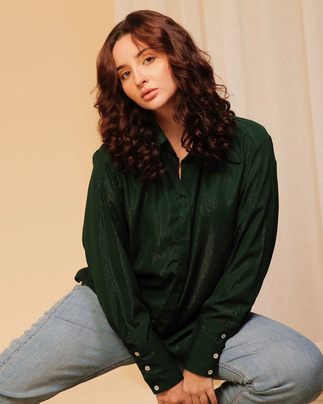 Stylish Shimmer Shirt for Women – Dazzling Glamwear for Evenings & Events - Image 16