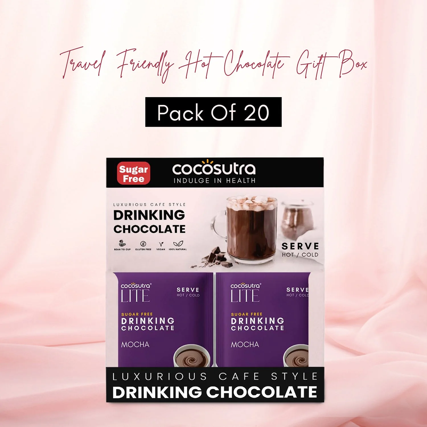 Sugar Free Drinking Chocolate Mix - Mocha | 20 Single Serves - Image 5