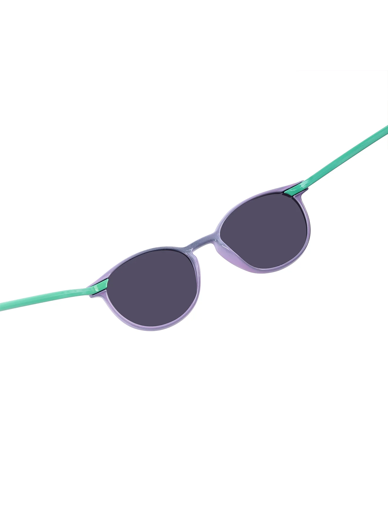 Sugarglint Green & Grey Wayfarer Kids Sunglasses - Image 12