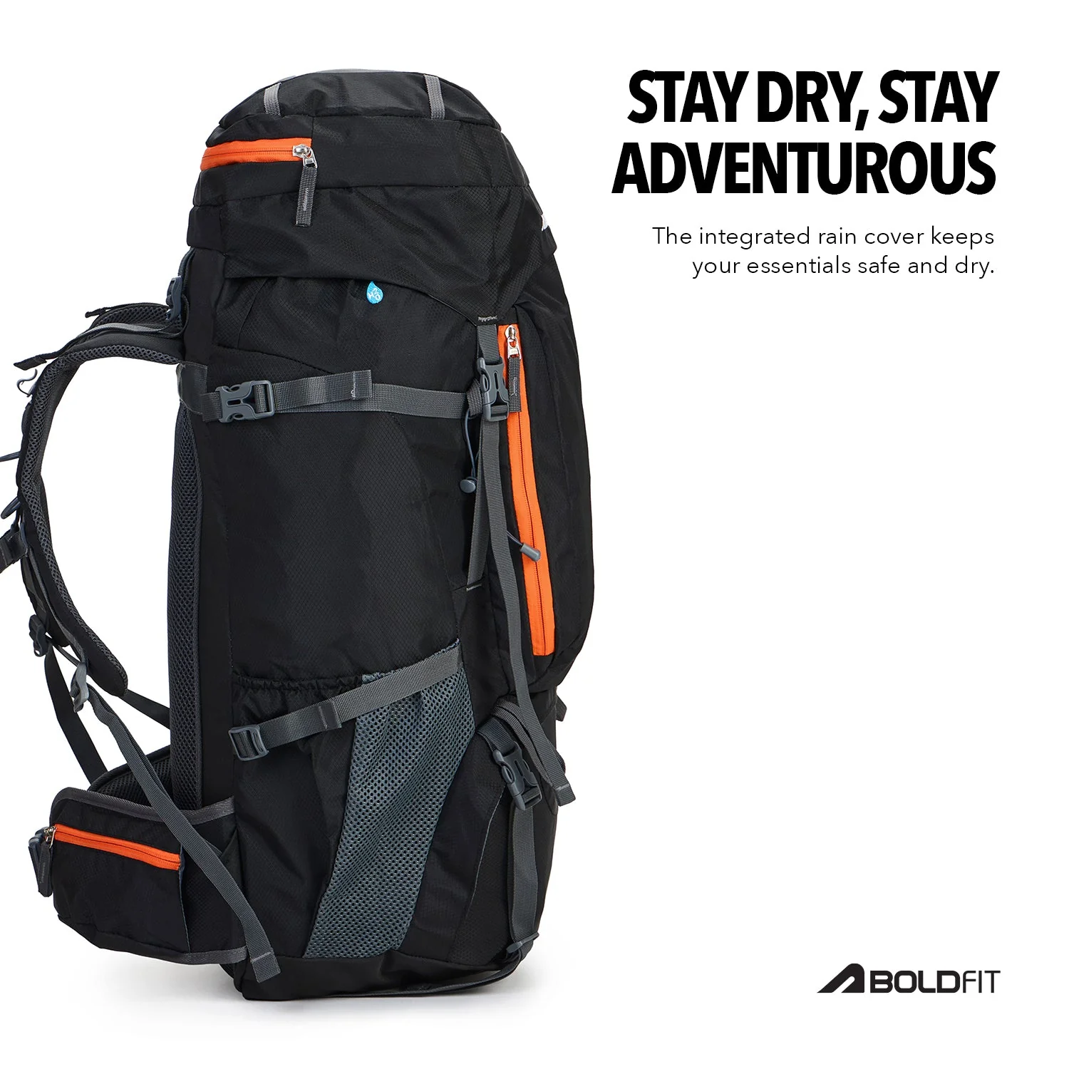 Summit X Rucksack 65L - Black - Image 4