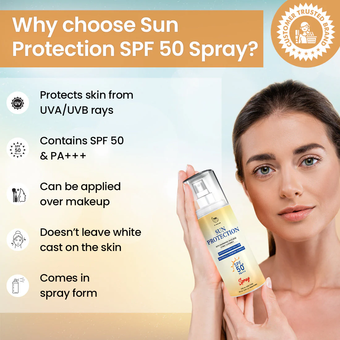 Sun Protection Spf 50 Spray @ 1 (Exclusive) - Image 5