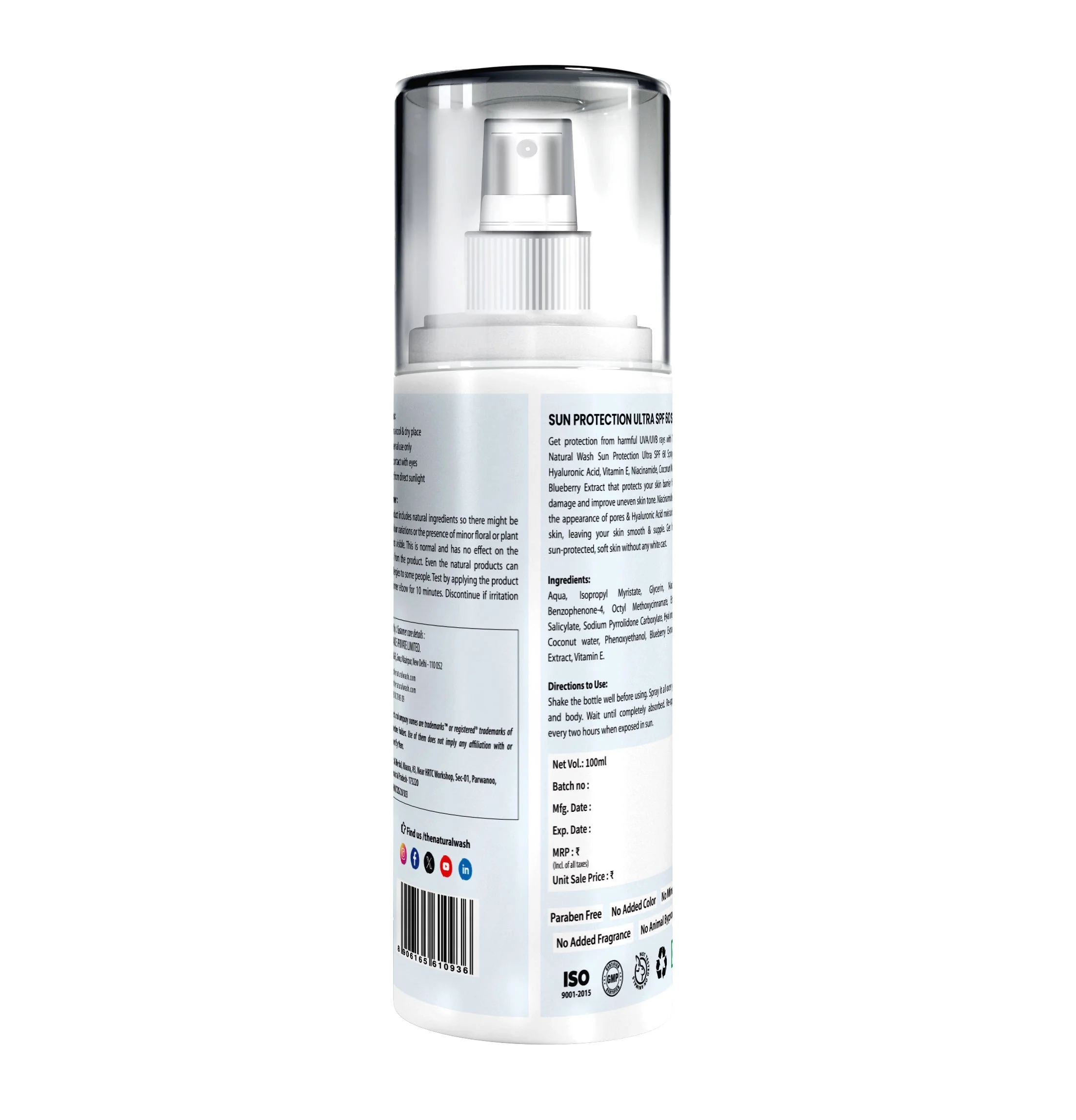 SUN Protection ULTRA SPF 60 SPRAY With Niacinamide & Hyaluronic Acid | For Ultra Sun Protection Against UVA/UVB. - Image 7