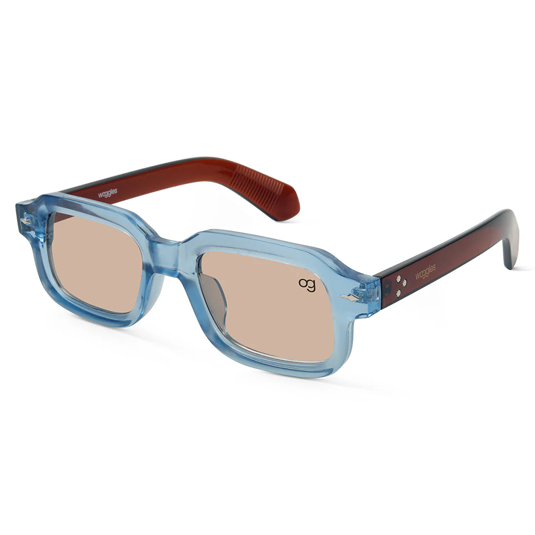 Sundown Black Square Sunglasses - Image 6